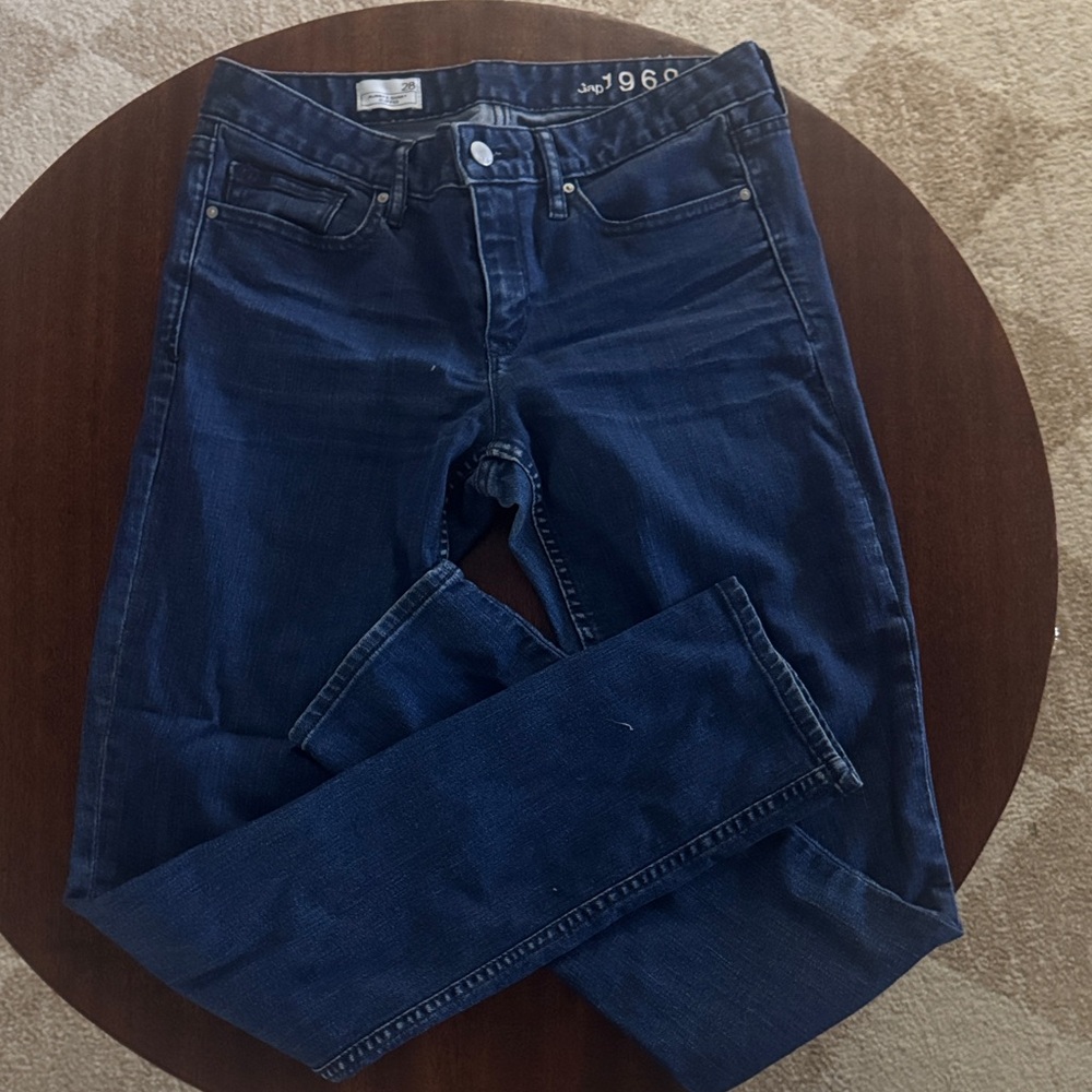 GAP Women's Skinny Jeans - Dark Blue